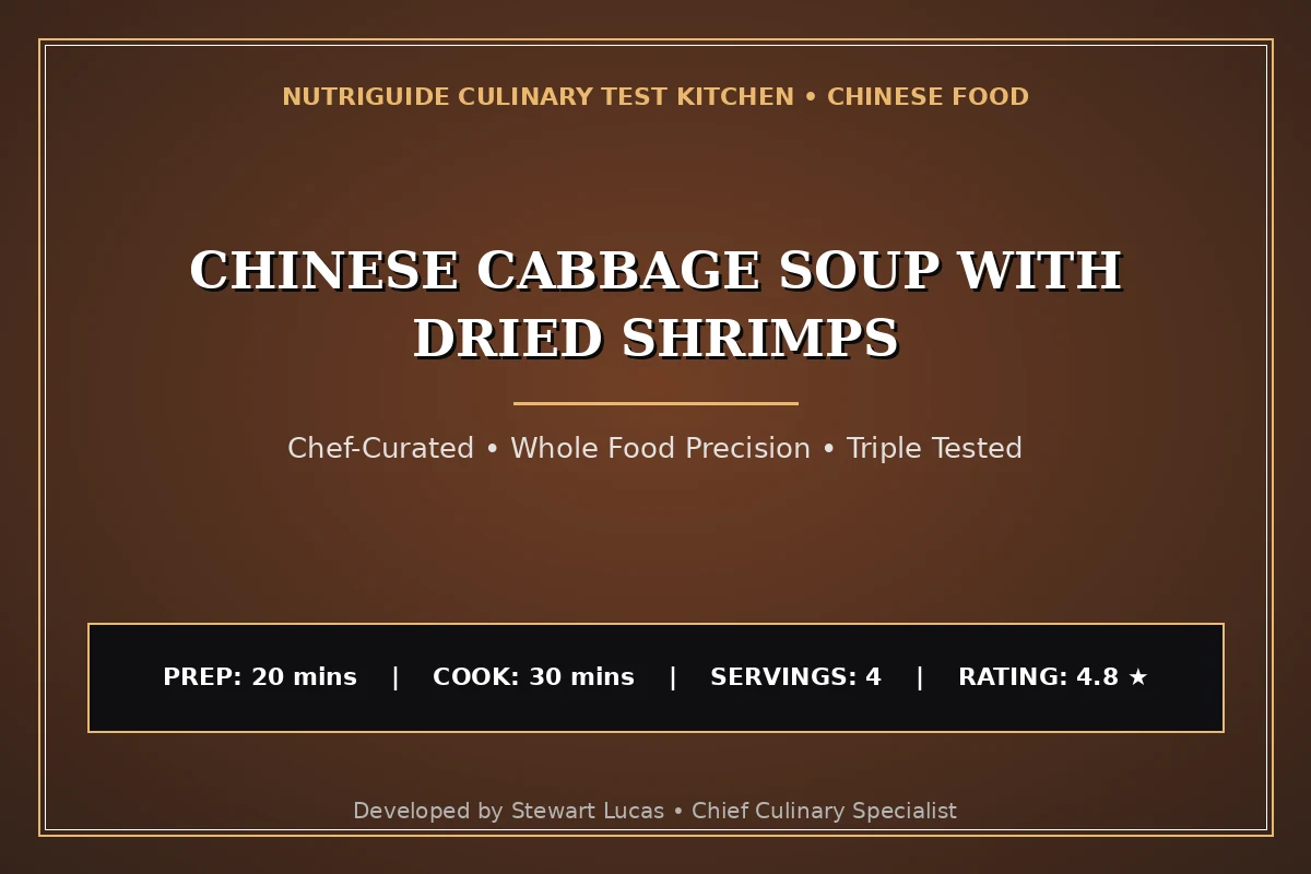Chinese Cabbage Soup With Dried Shrimps