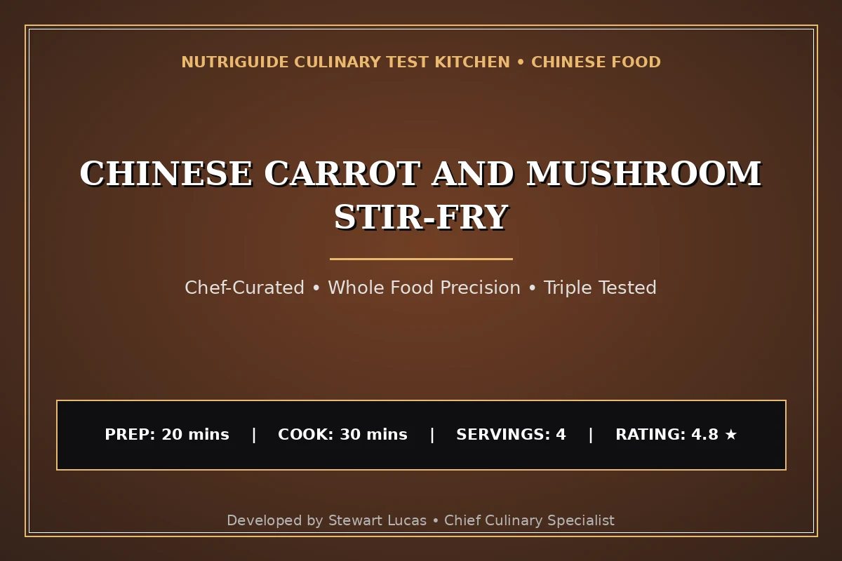 Chinese Carrot And Mushroom Stir-Fry