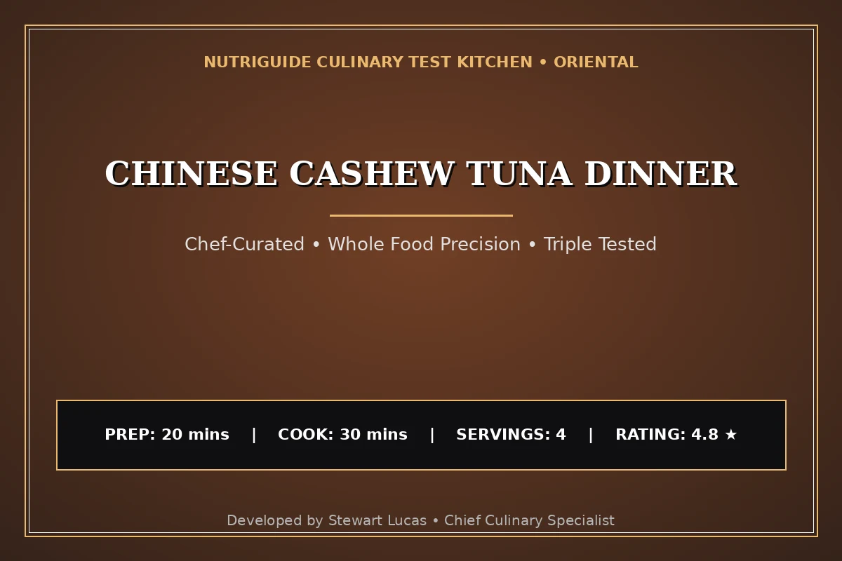 Chinese Cashew Tuna Dinner