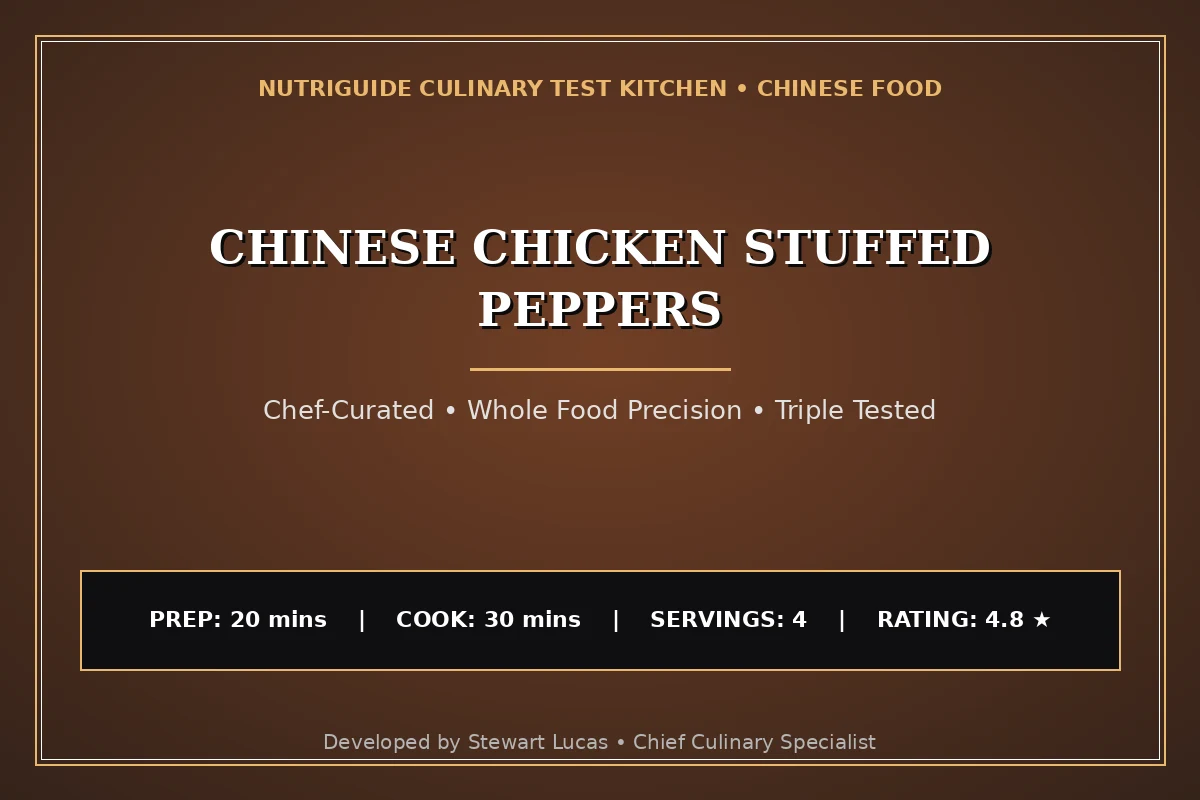 Chinese Chicken Stuffed Peppers