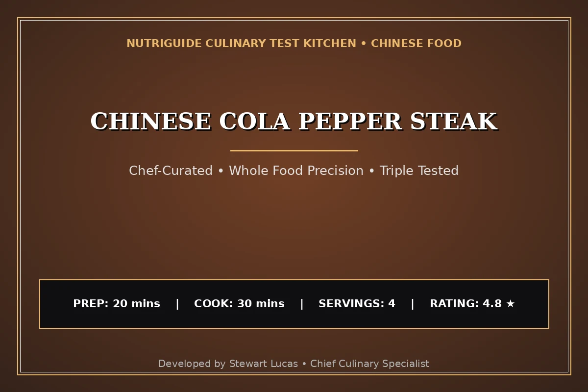 Chinese Cola Pepper Steak