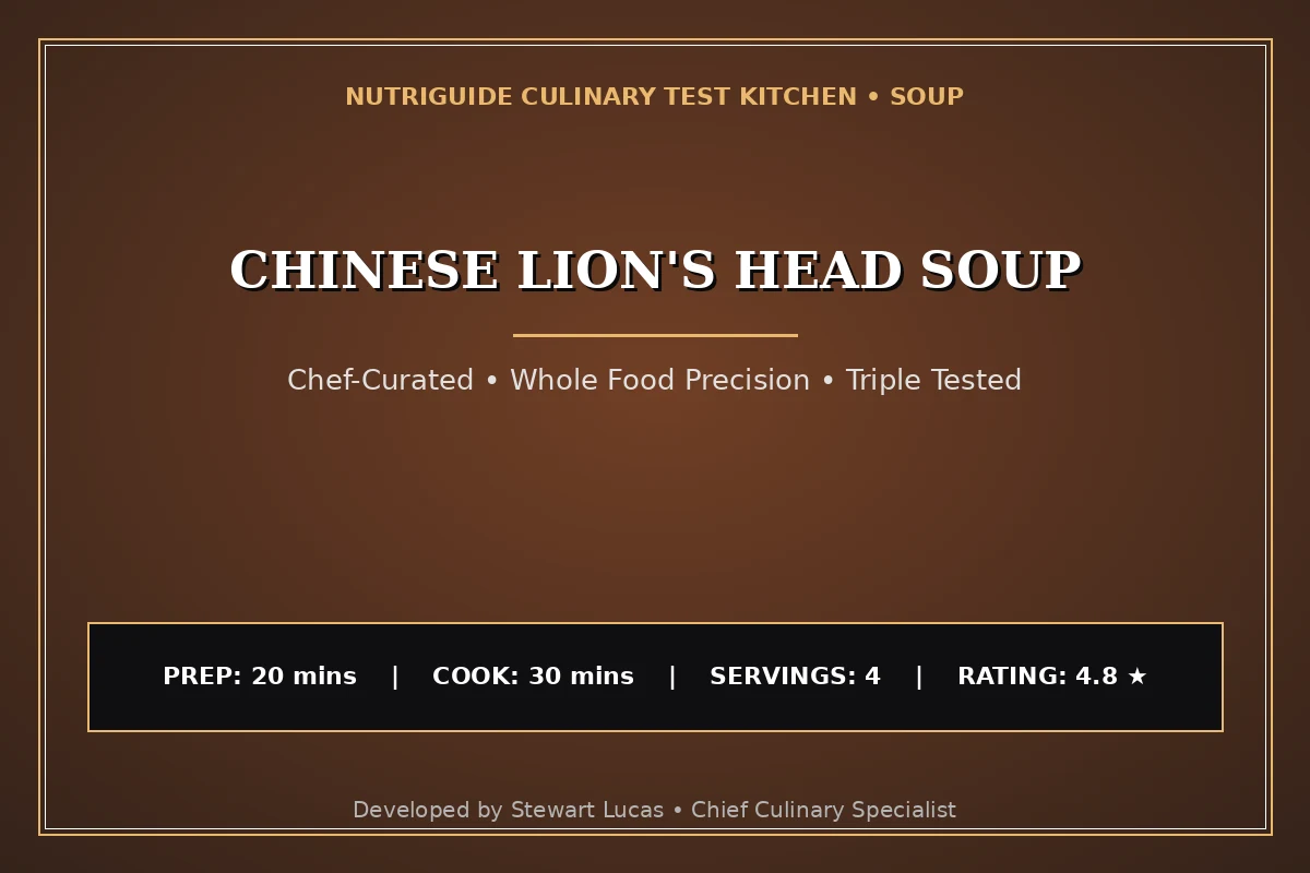 Chinese Lion'S Head Soup