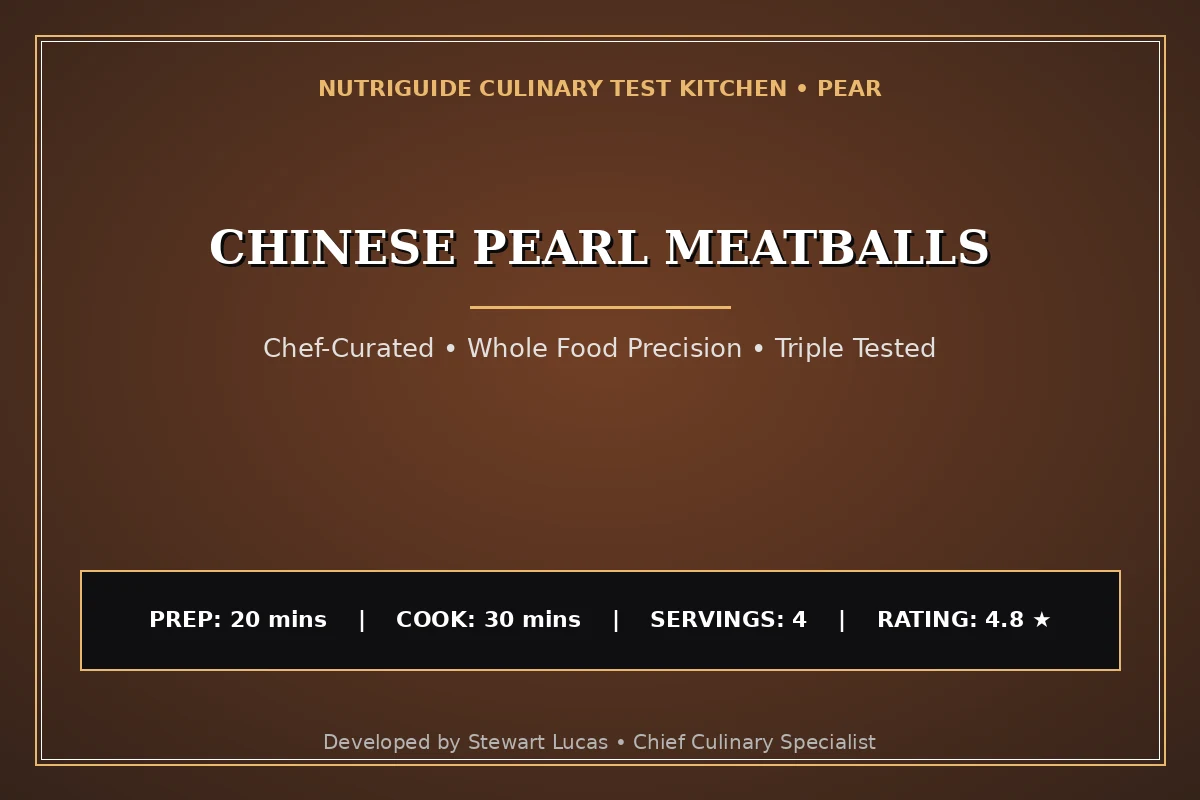 Chinese Pearl Meatballs