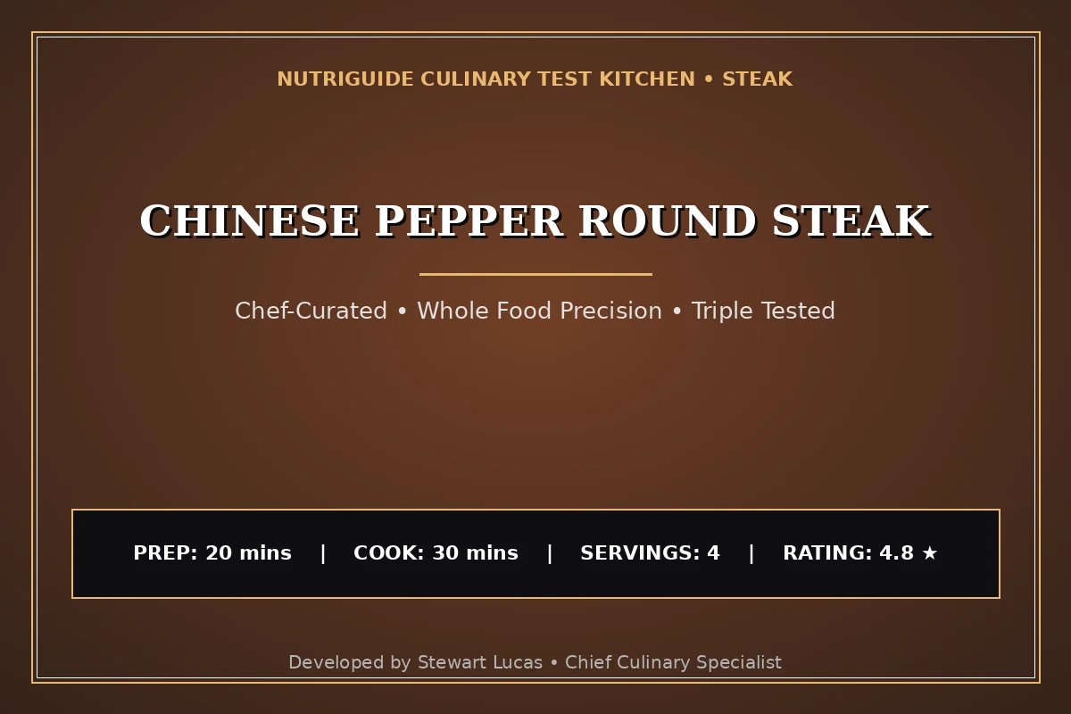 Chinese Pepper Round Steak