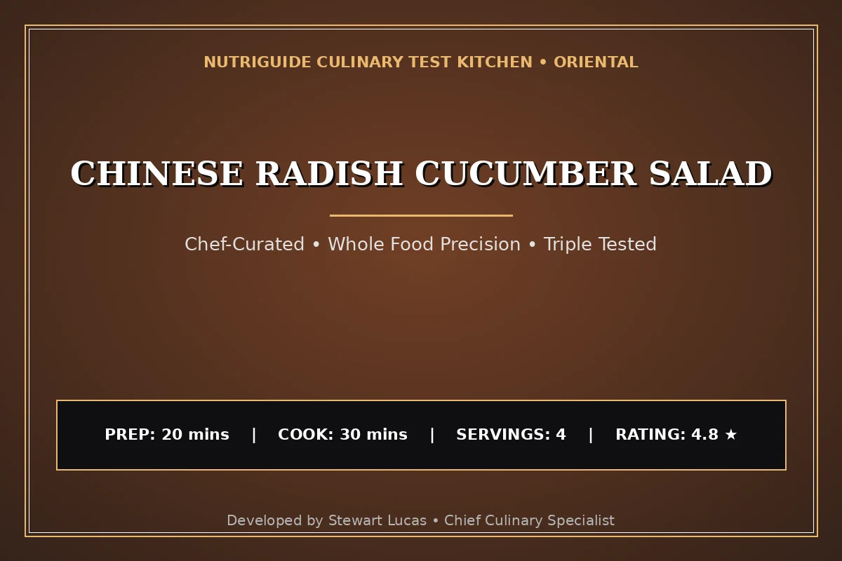 Chinese Radish Cucumber Salad