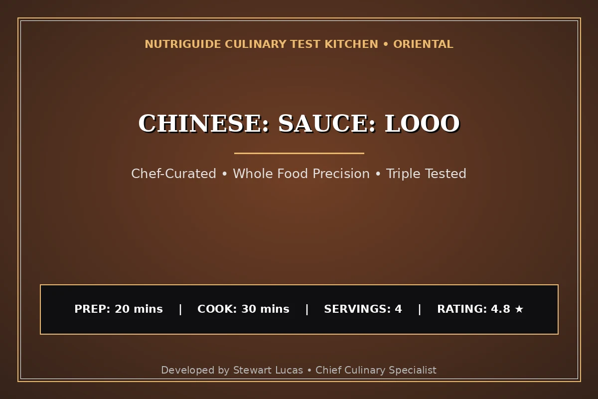 Chinese: Sauce: Looo