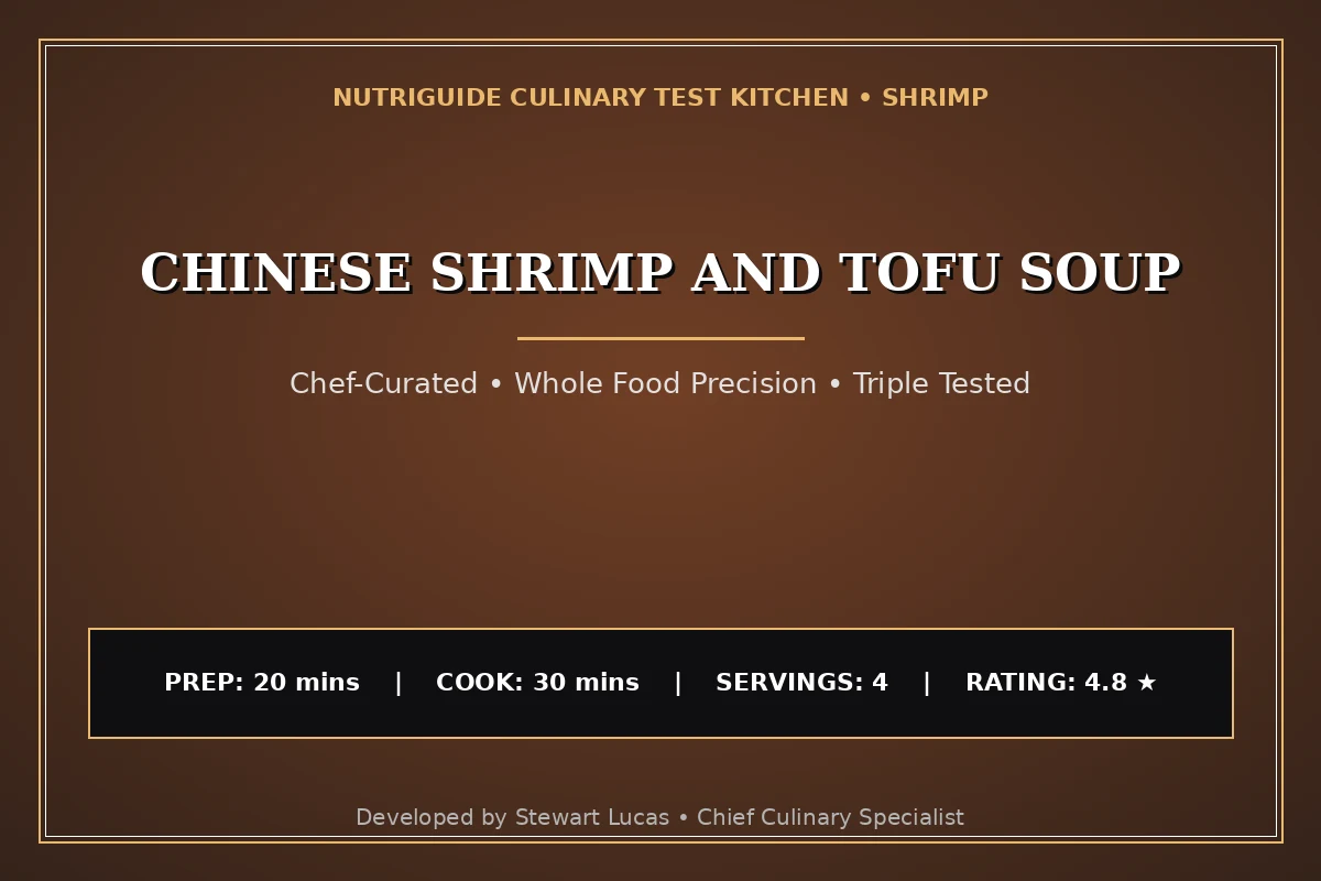 Chinese Shrimp And Tofu Soup