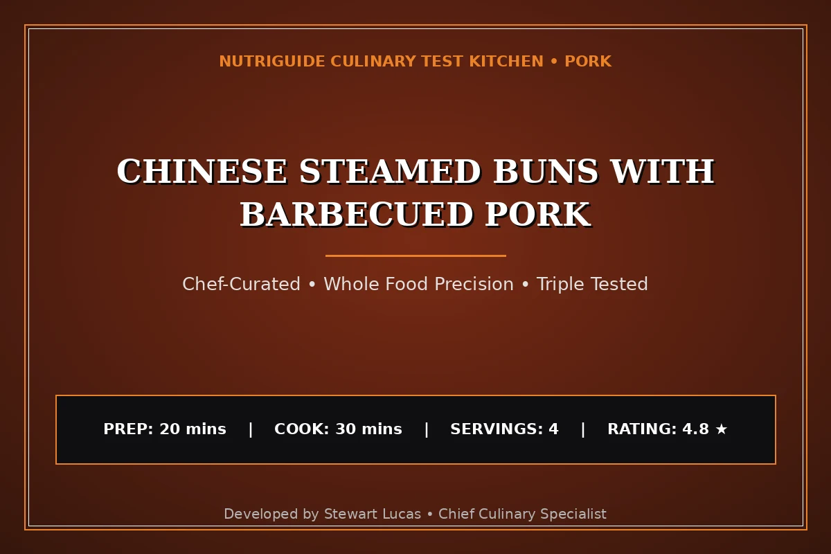Chinese Steamed Buns With Barbecued Pork