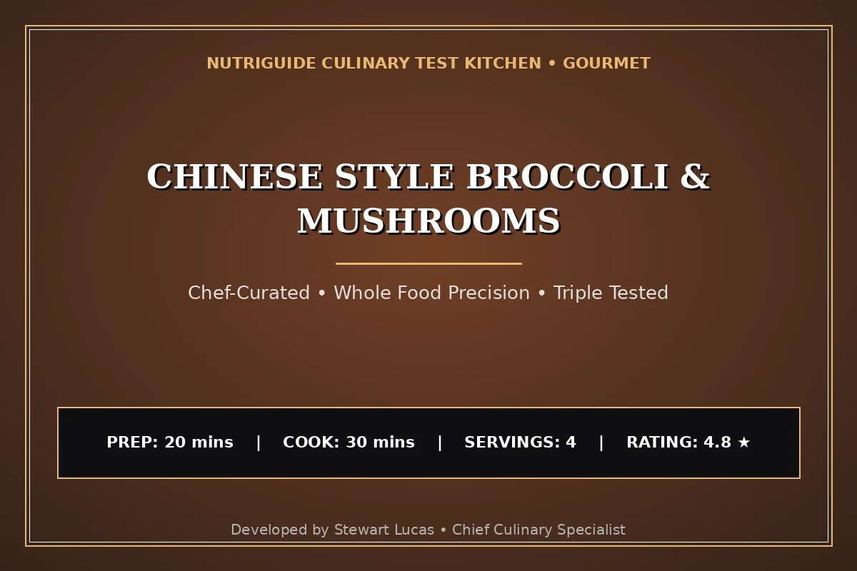 Chinese Style Broccoli & Mushrooms