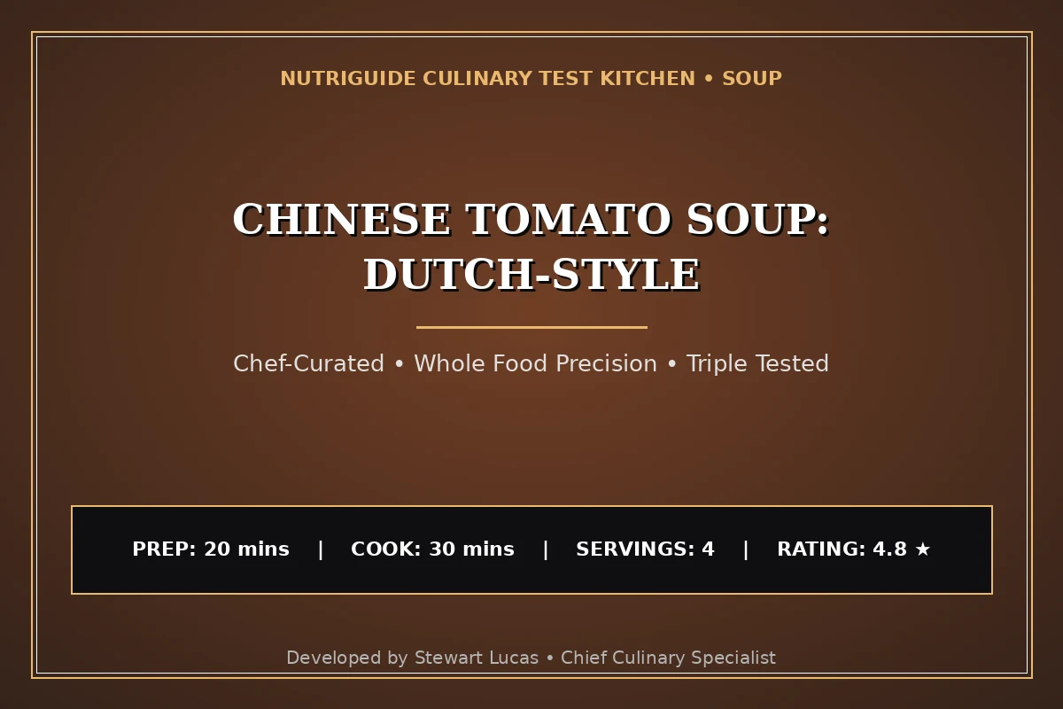 Chinese Tomato Soup: Dutch-Style