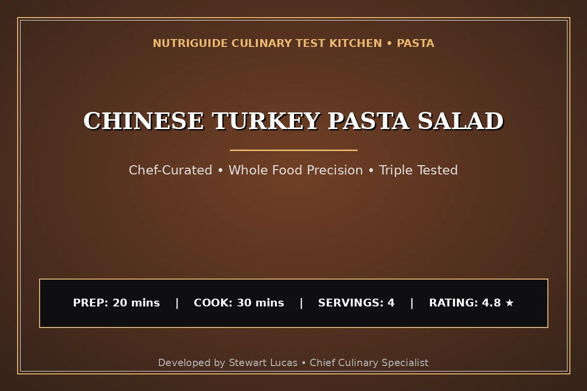 Chinese Turkey Pasta Salad