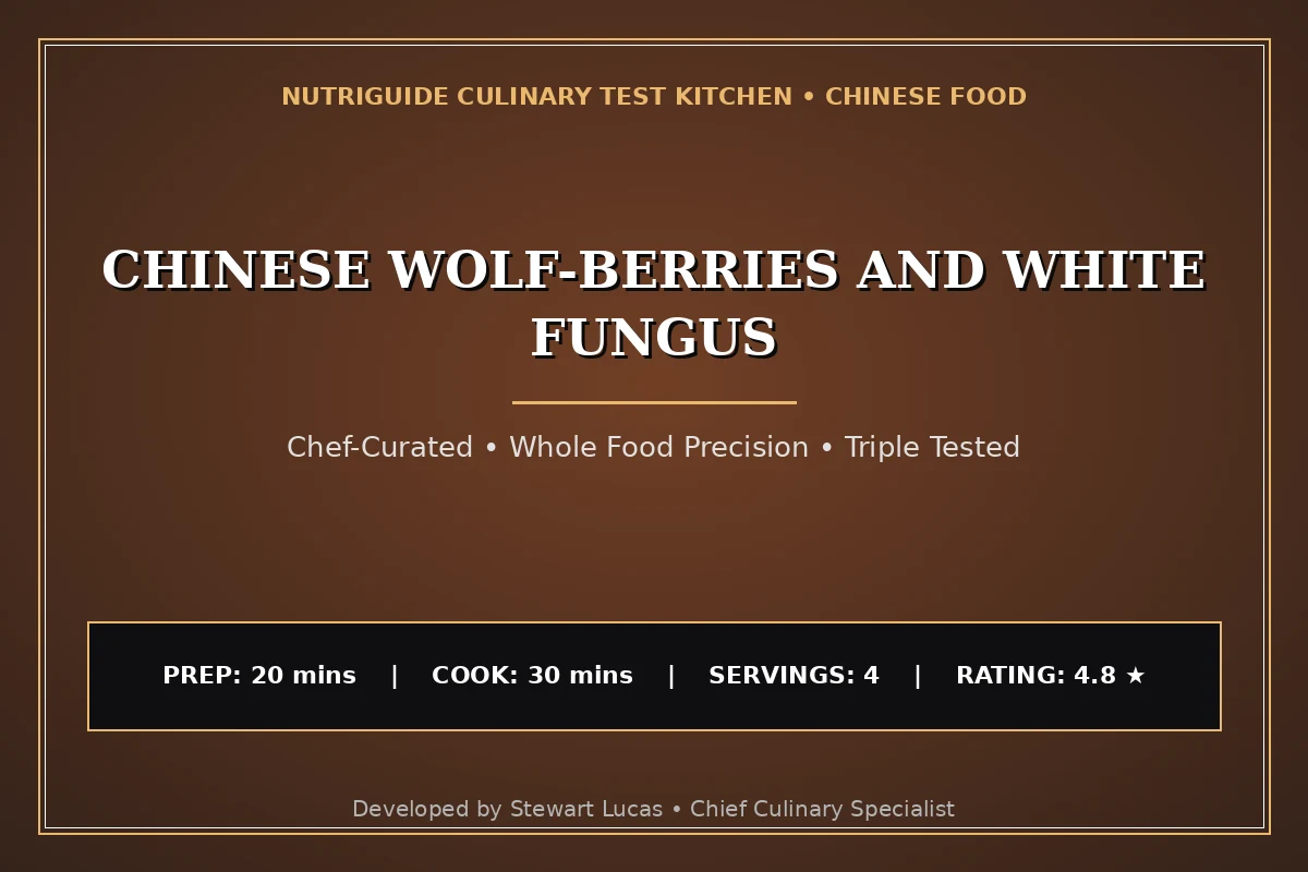Chinese Wolf-Berries And White Fungus