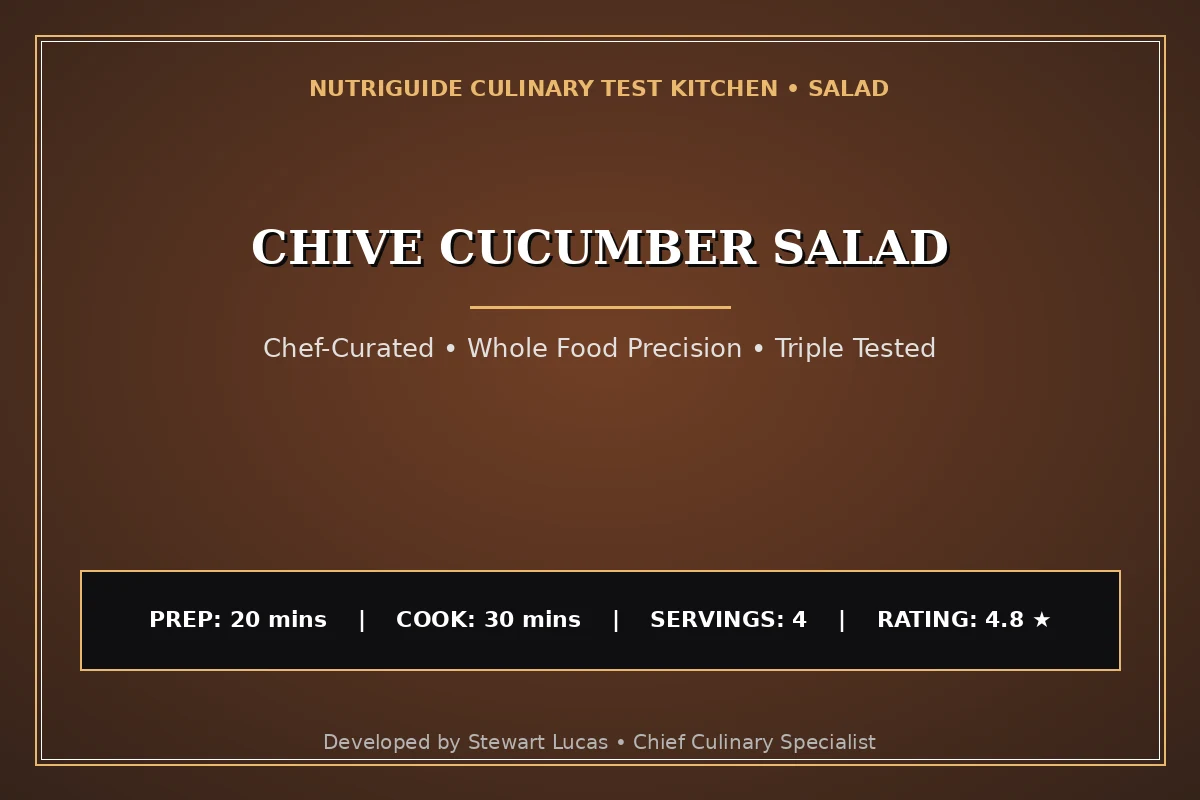 Chive Cucumber Salad