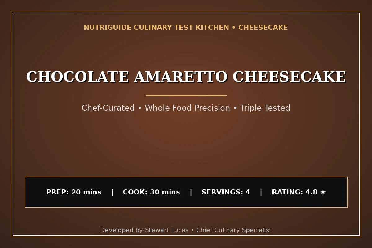 Chocolate Amaretto Cheesecake