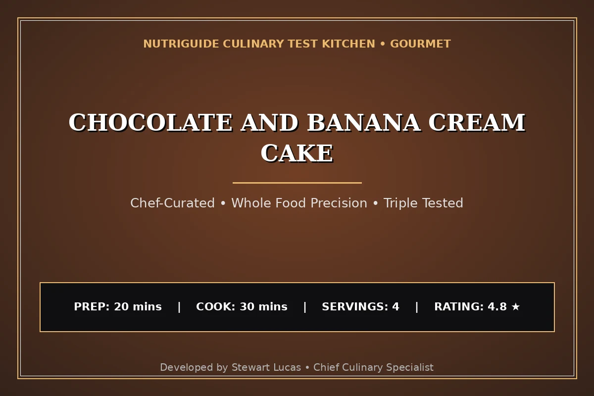 Chocolate And Banana Cream Cake