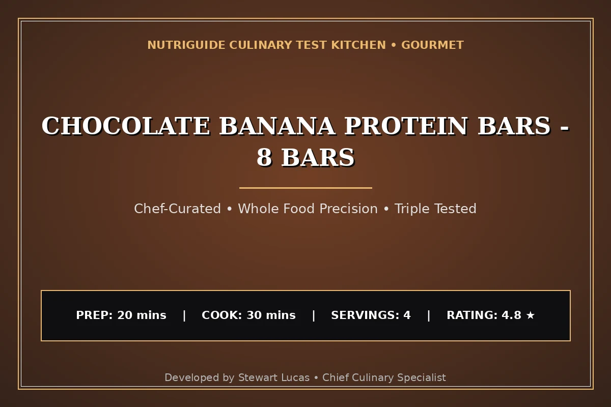 Chocolate Banana Protein Bars - 8 Bars