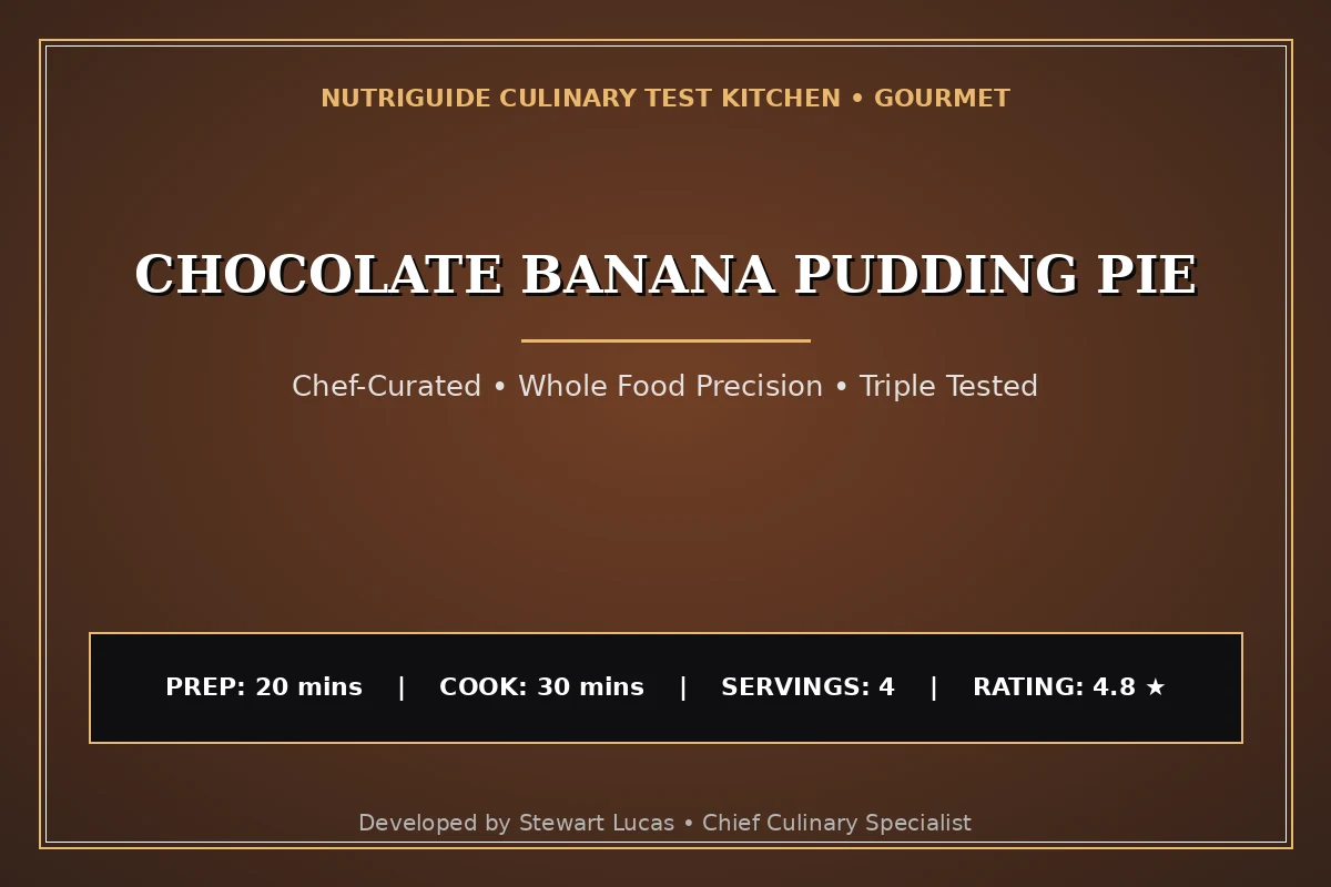 Chocolate Banana Pudding Pie