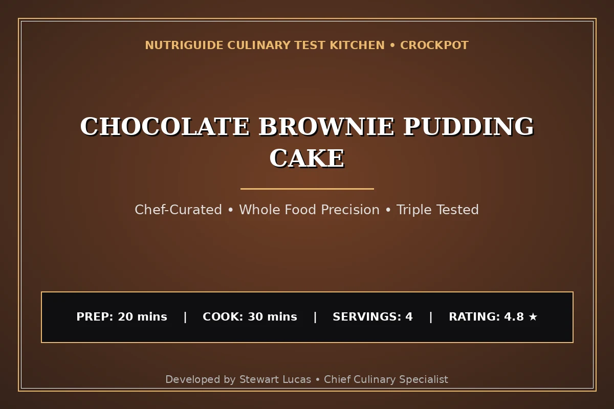 Chocolate Brownie Pudding Cake