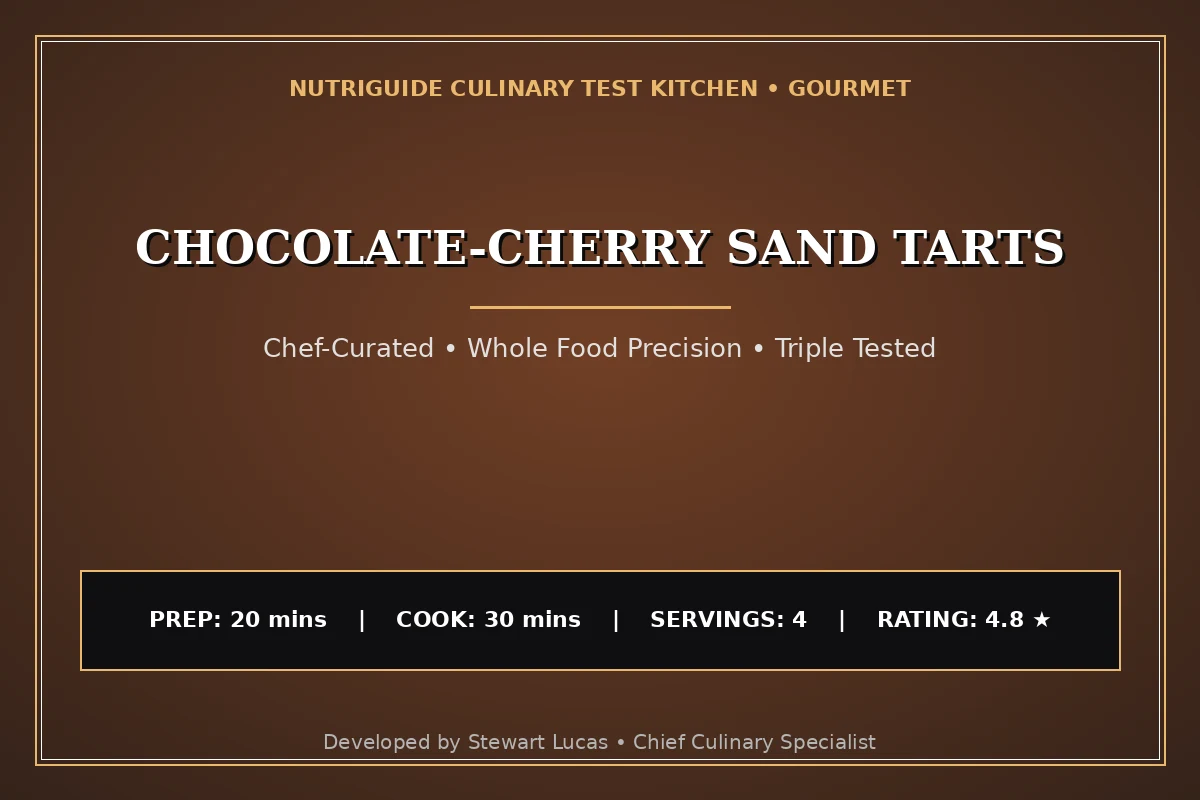 Chocolate-Cherry Sand Tarts
