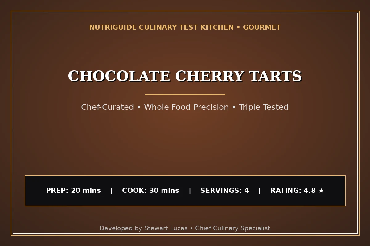 Chocolate Cherry Tarts