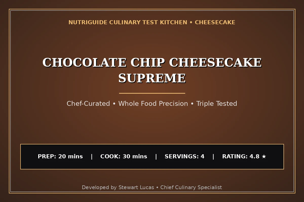 Chocolate Chip Cheesecake Supreme