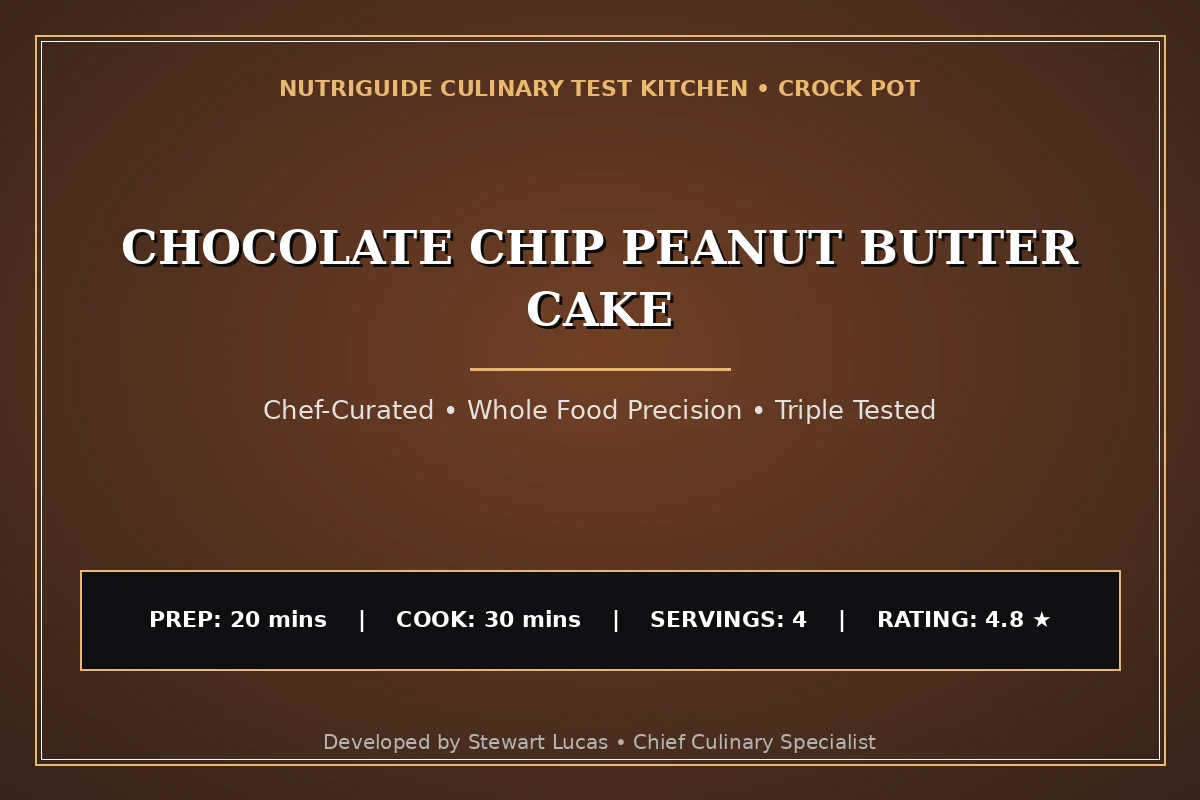 Chocolate Chip Peanut Butter Cake
