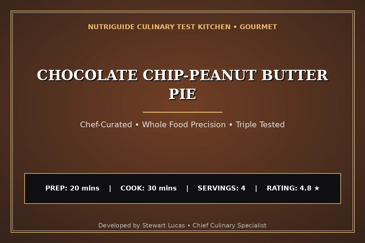 Chocolate Chip-Peanut Butter Pie