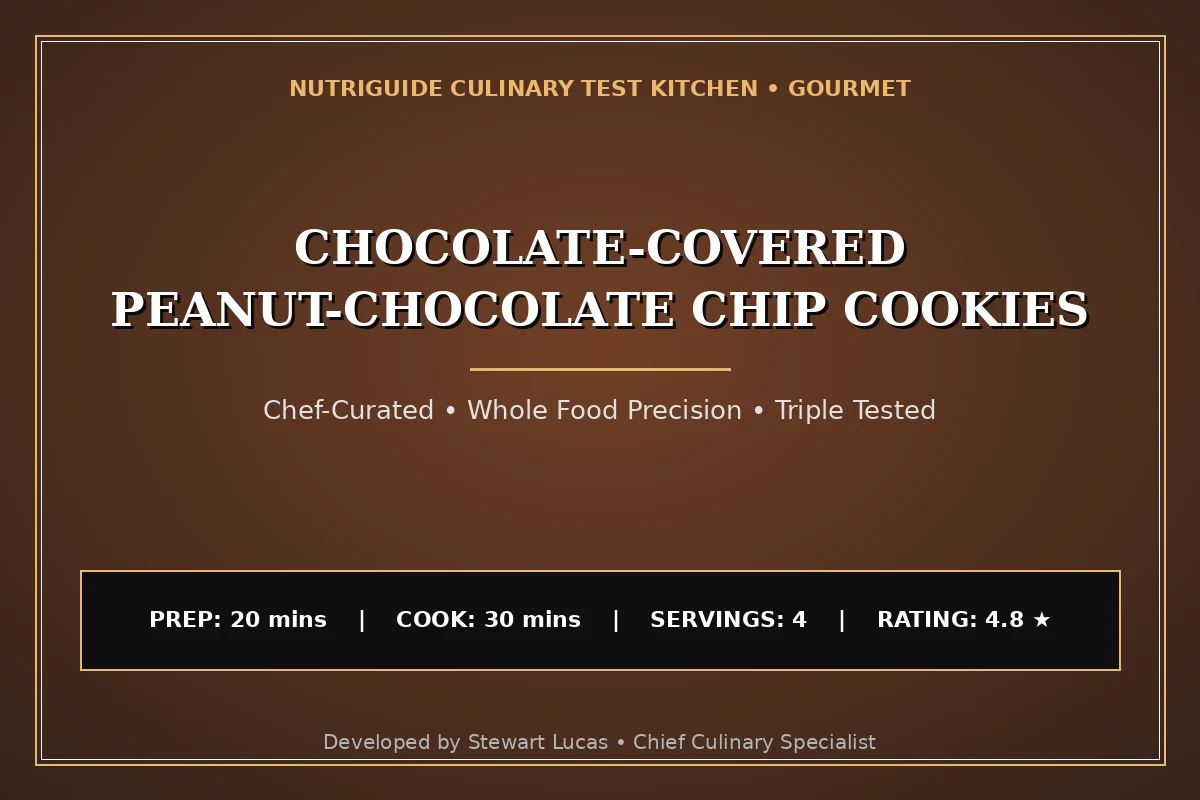 Chocolate-Covered Peanut-Chocolate Chip Cookies