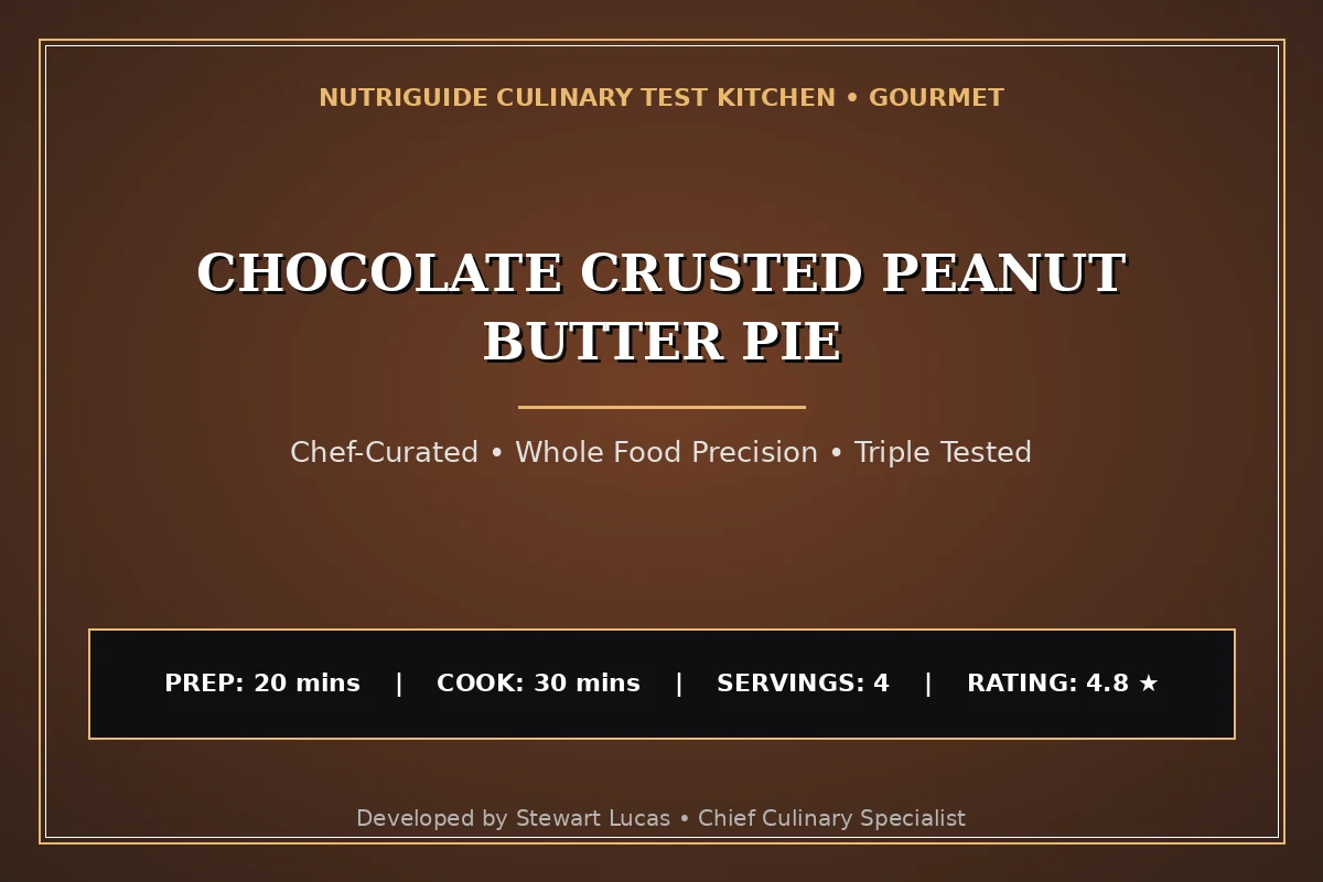 Chocolate Crusted Peanut Butter Pie