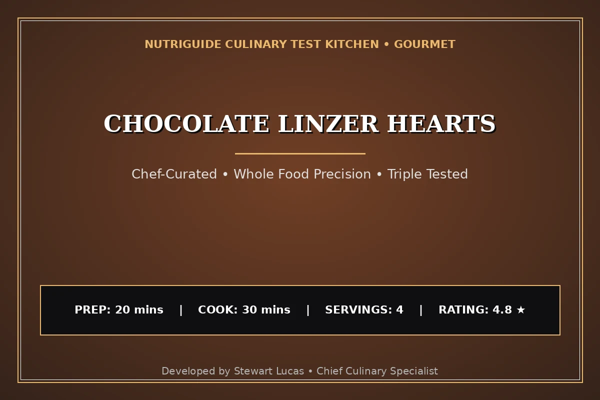Chocolate Linzer Hearts