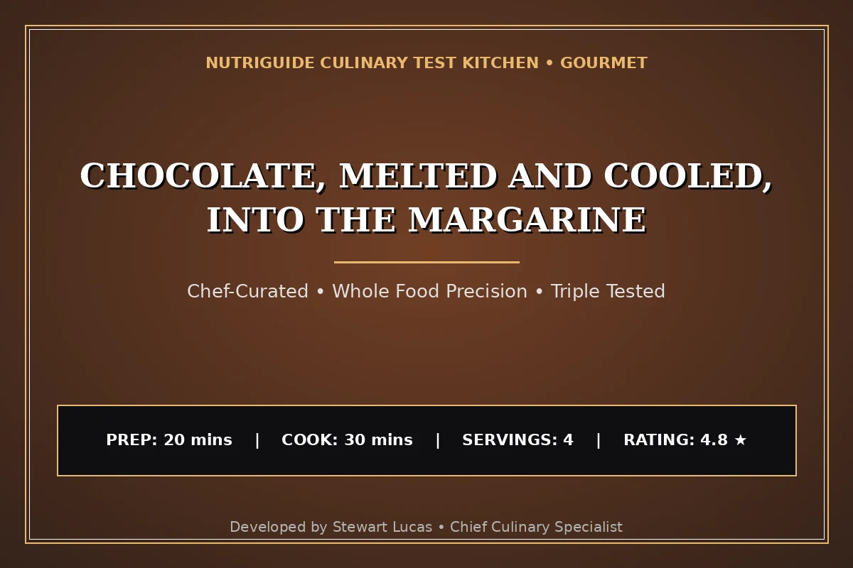Chocolate, Melted And Cooled, Into The Margarine