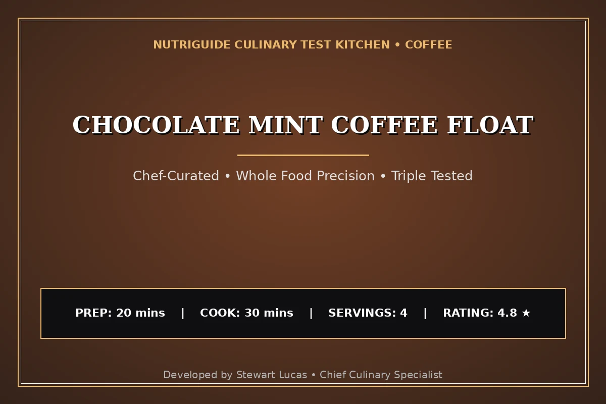 Chocolate Mint Coffee Float