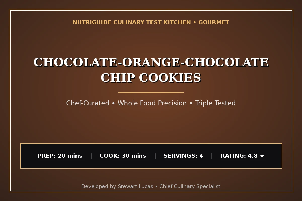 Chocolate-Orange-Chocolate Chip Cookies