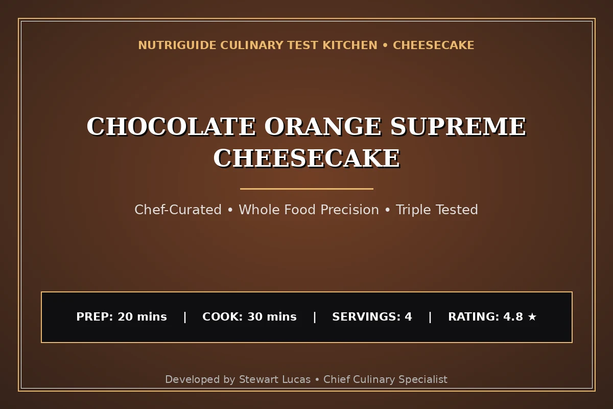 Chocolate Orange Supreme Cheesecake