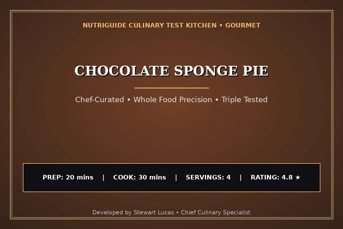 Chocolate Sponge Pie
