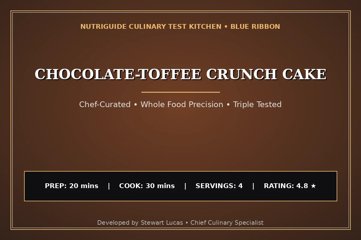 Chocolate-Toffee Crunch Cake