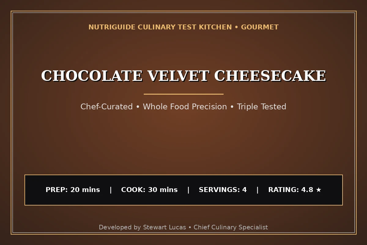 Chocolate Velvet Cheesecake