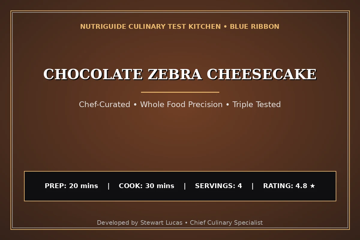 Chocolate Zebra Cheesecake