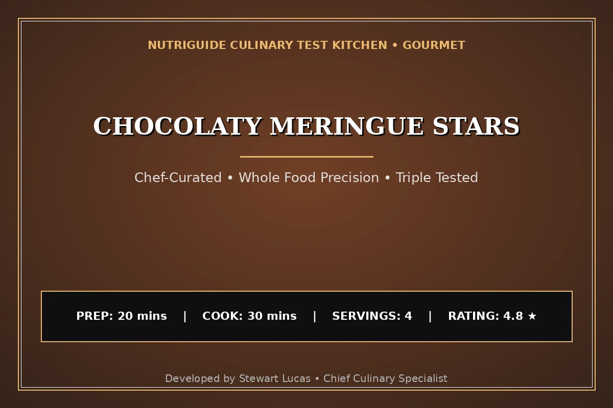 Chocolaty Meringue Stars