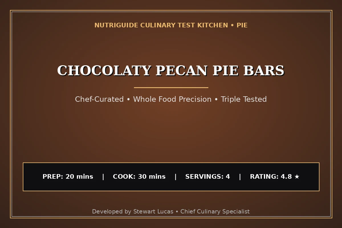 Chocolaty Pecan Pie Bars