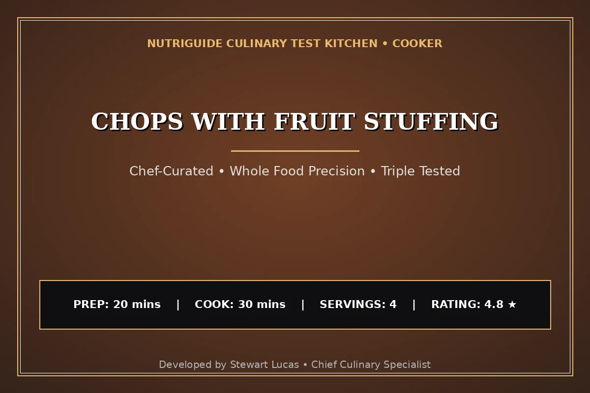 Chops With Fruit Stuffing