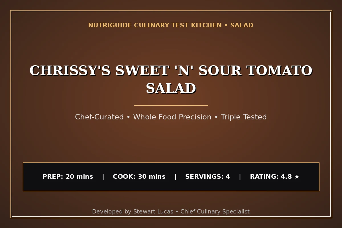 Chrissy'S Sweet 'N' Sour Tomato Salad