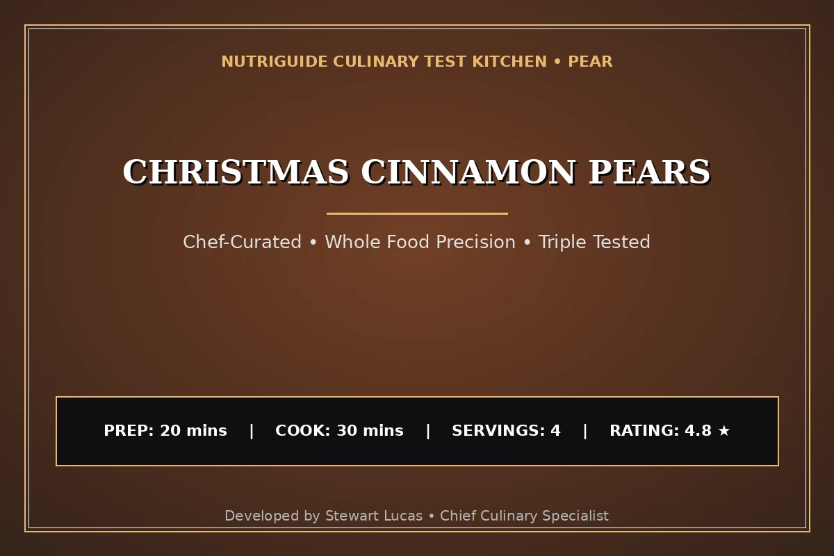 Christmas Cinnamon Pears