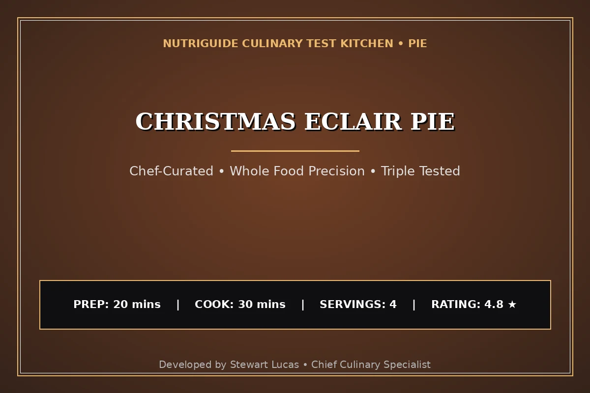 Christmas Eclair Pie