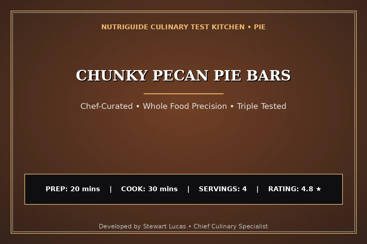 Chunky Pecan Pie Bars