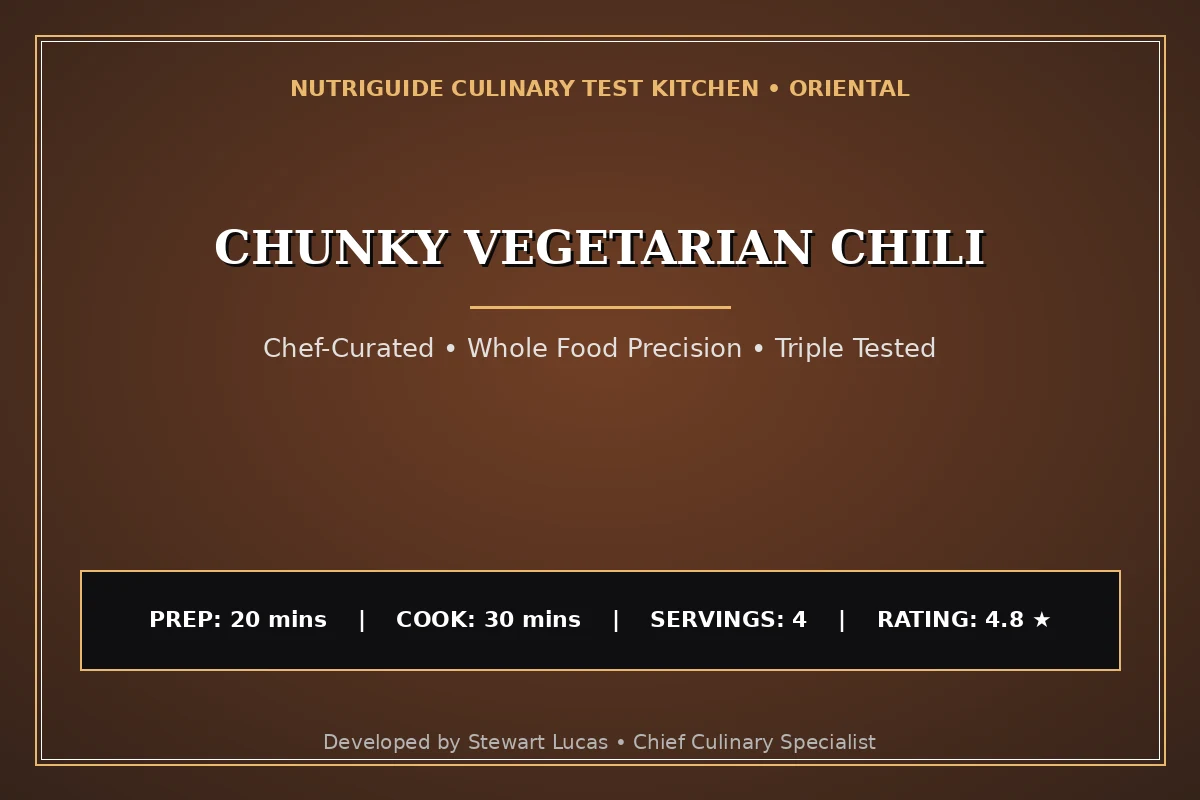 Chunky Vegetarian Chili