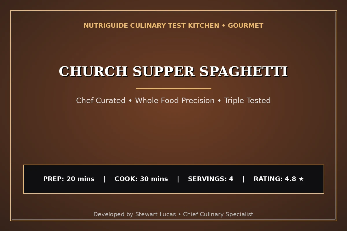 Church Supper Spaghetti