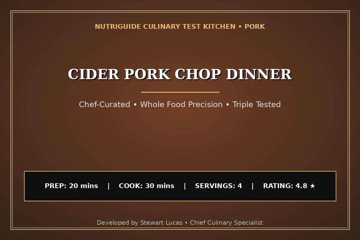 Cider Pork Chop Dinner