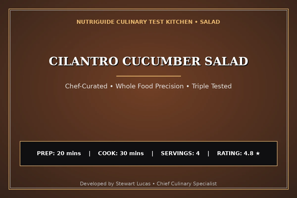 Cilantro Cucumber Salad