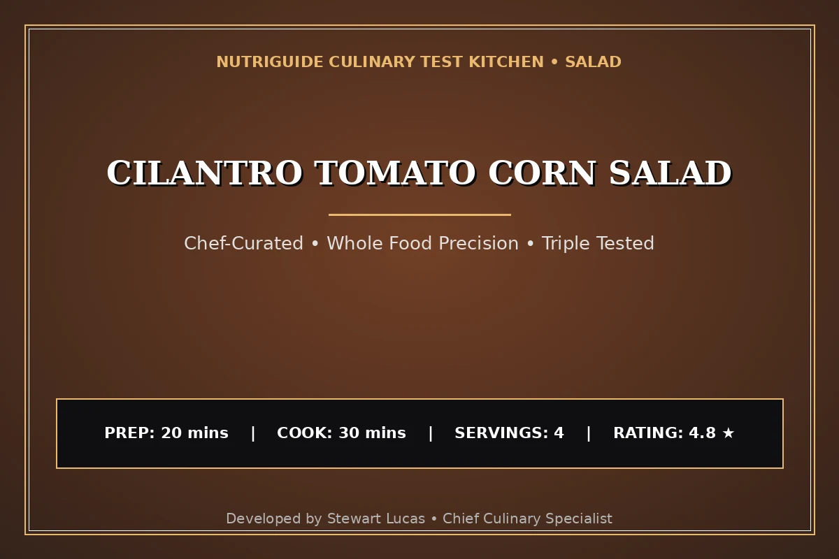 Cilantro Tomato Corn Salad